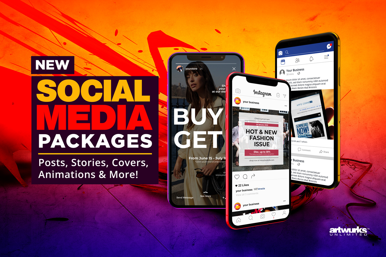 Social Media Packages by Artwurks Unlimited